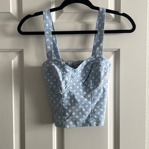 American Rag Polka Dot Crop Top